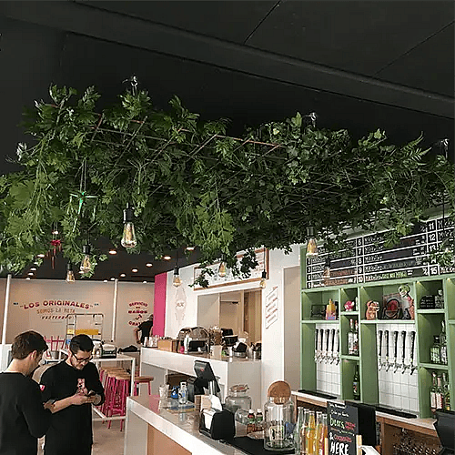kunstige planter i loft,