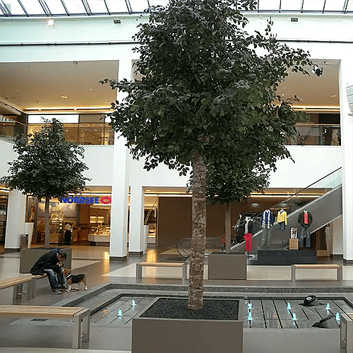 Stor kunstig ficus,